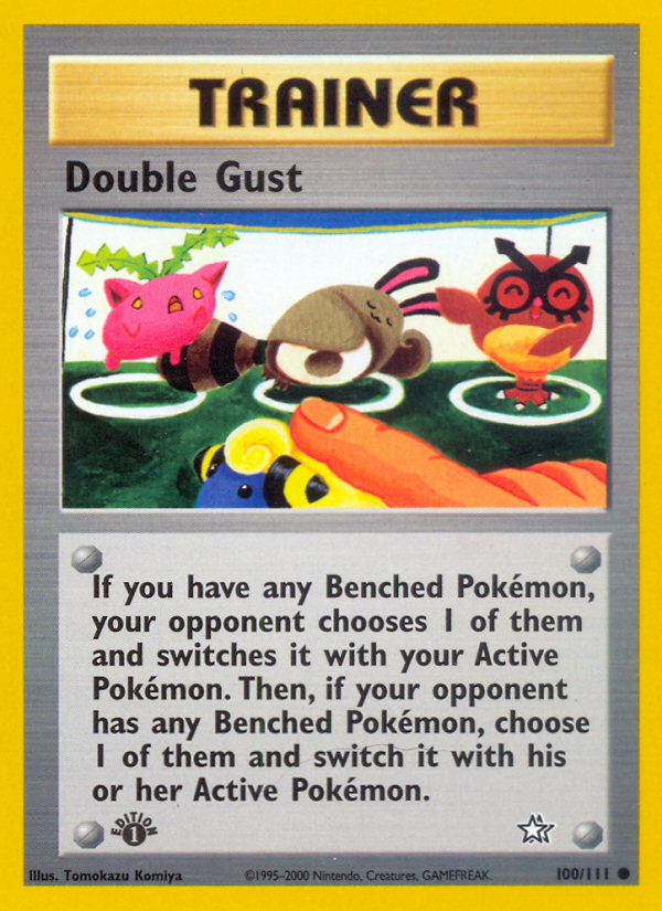 Double Gust (100/111) [Neo Genesis 1st Edition] - Destination Retro