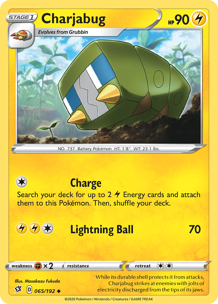 Charjabug (65/192) [Sword & Shield: Rebel Clash] - Destination Retro