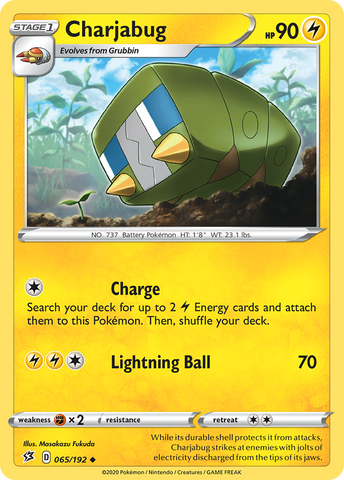 Charjabug (65/192) [Sword & Shield: Rebel Clash] - Destination Retro