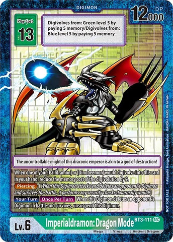 Imperialdramon Dragon Mode [BT3-111] [Revision Pack Cards] - Destination Retro