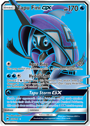 Tapu Fini GX (133/147) [Sun & Moon: Burning Shadows] - Destination Retro