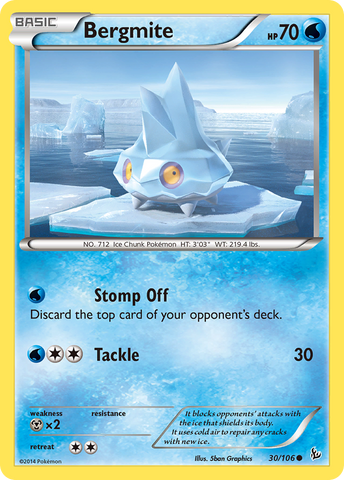 Bergmite (30/106) [XY: Flashfire] - Destination Retro