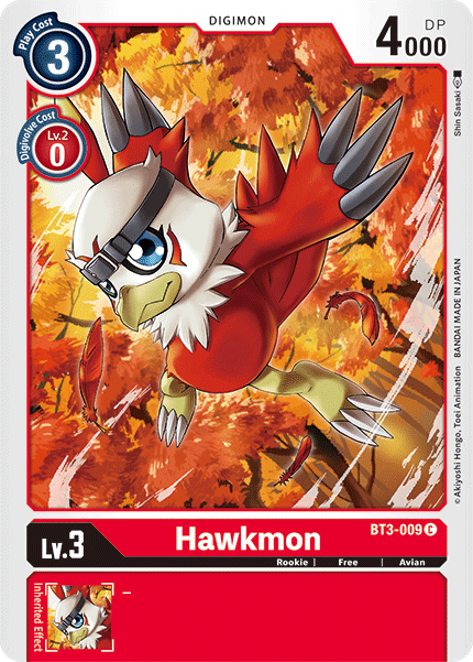Hawkmon [BT3-009] [Release Special Booster Ver.1.5] - Destination Retro