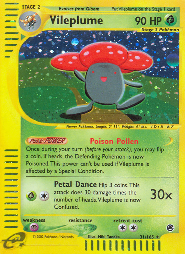 Vileplume (31/165) [Expedition: Base Set] - Destination Retro