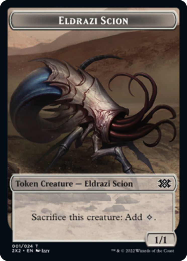 Zombie // Eldrazi Scion Double-sided Token [Double Masters 2022 Tokens] - Destination Retro