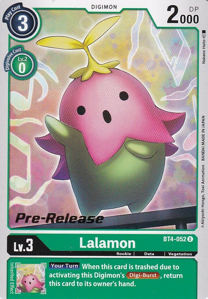 Lalamon [BT4-052] [Great Legend Pre-Release Promos] - Destination Retro