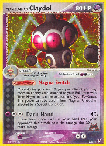 Team Magma's Claydol (8/95) [EX: Team Magma vs Team Aqua] - Destination Retro