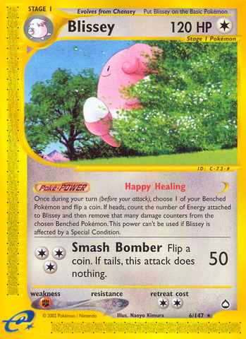 Blissey (6/147) [Aquapolis] - Destination Retro
