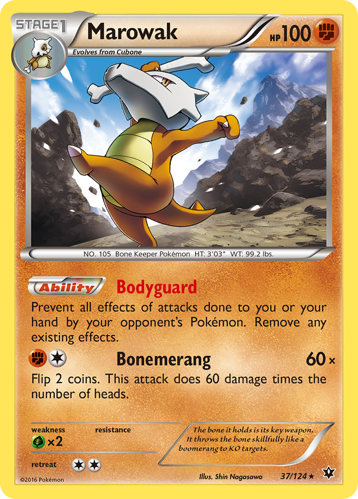 Marowak (37/124) [XY: Fates Collide] - Destination Retro