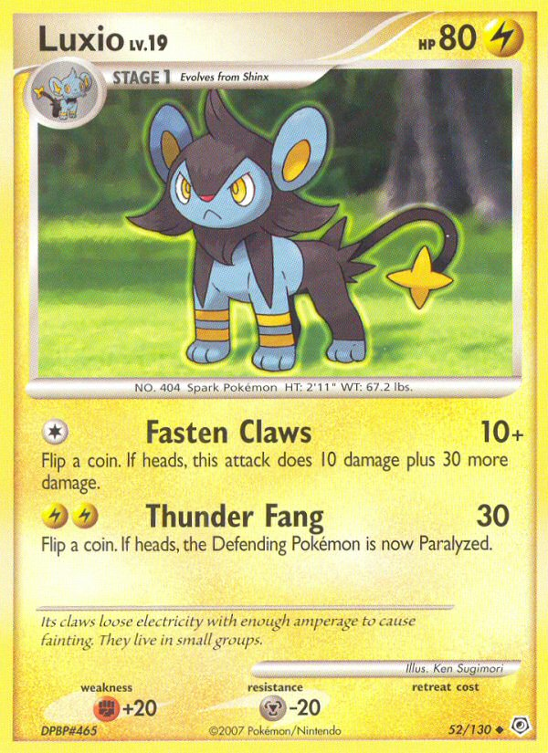 Luxio (52/130) [Diamond & Pearl: Base Set] - Destination Retro