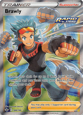 Brawly (188/198) [Sword & Shield: Chilling Reign] - Destination Retro