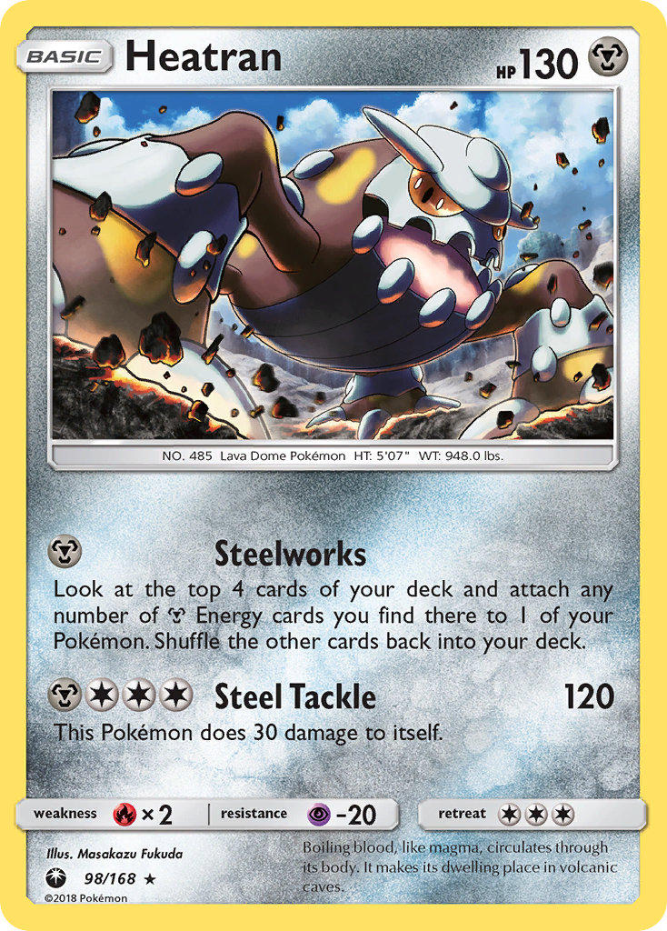 Heatran (98/168) [Sun & Moon: Celestial Storm] - Destination Retro