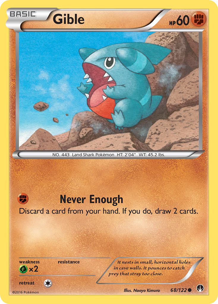 Gible (68/122) [XY: BREAKpoint] - Destination Retro