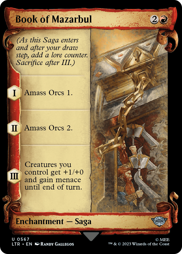 Book of Mazarbul [The Lord of the Rings: Tales of Middle-Earth Showcase Scrolls] - Destination Retro