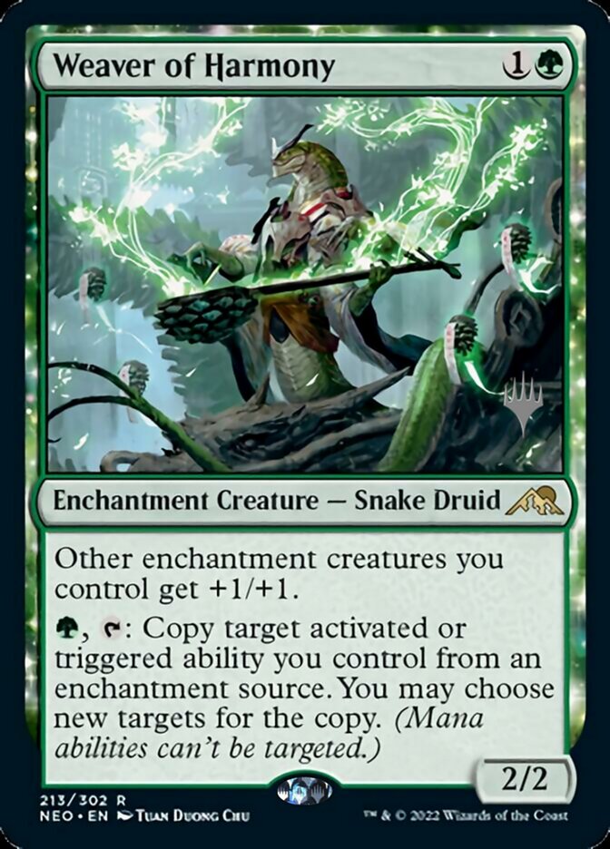 Weaver of Harmony (Promo Pack) [Kamigawa: Neon Dynasty Promos] - Destination Retro