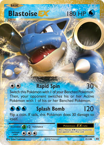 Blastoise EX (21/108) [XY: Evolutions] - Destination Retro