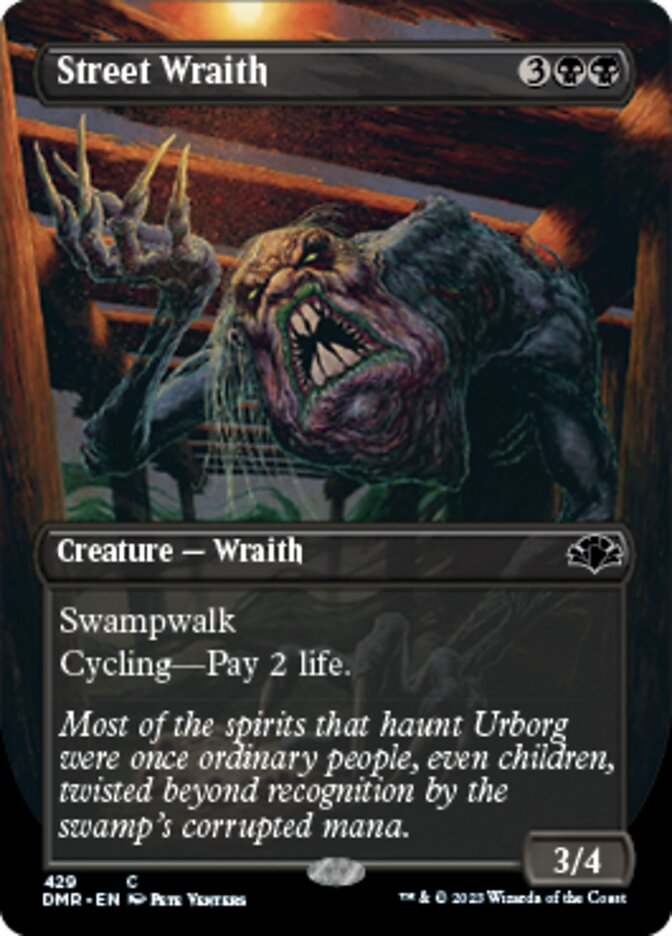 Street Wraith (Borderless Alternate Art) [Dominaria Remastered] - Destination Retro