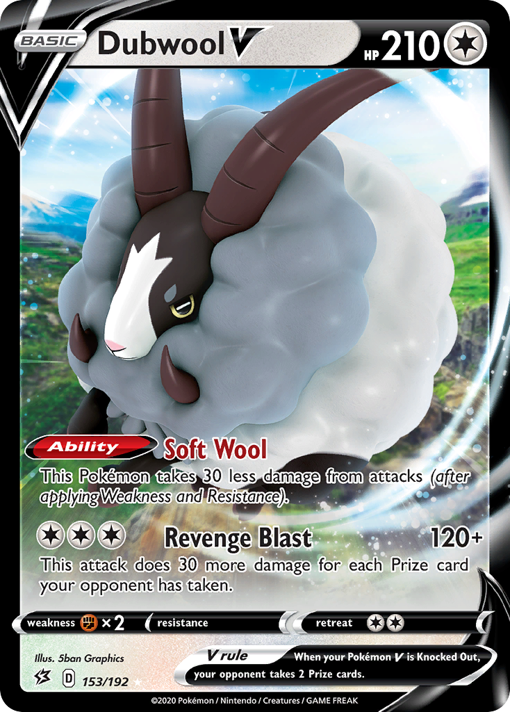 Dubwool V (153/192) [Sword & Shield: Rebel Clash] - Destination Retro