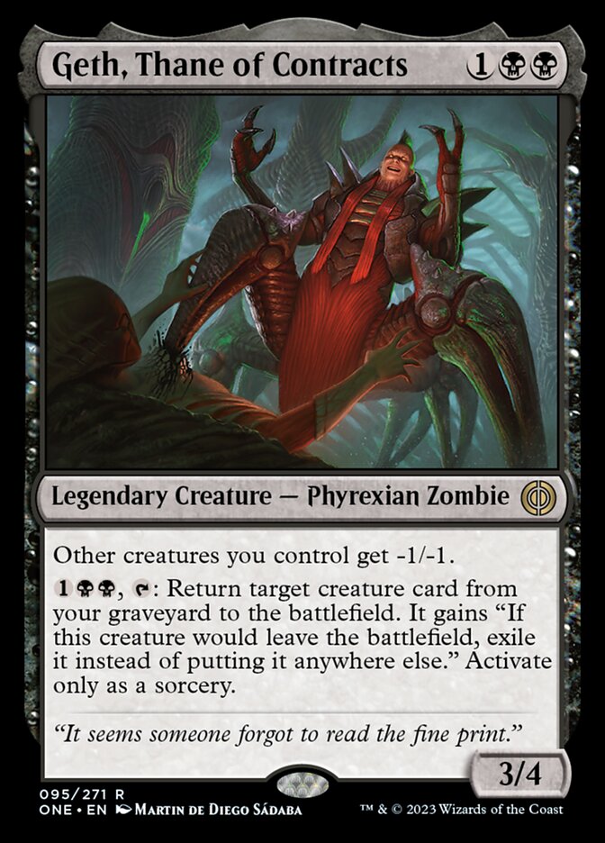 Geth, Thane of Contracts [Phyrexia: All Will Be One] - Destination Retro