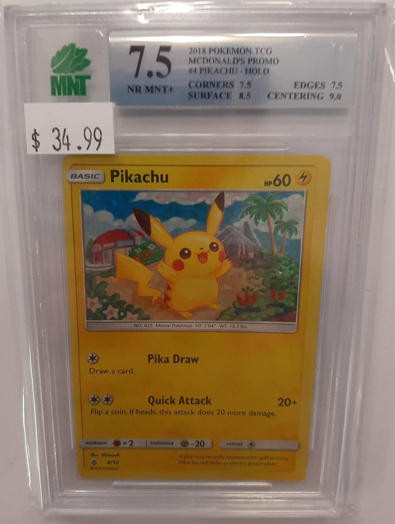 MNT - 7.5 - Pikachu - Holo McDonald's Promo - Pokemon TCG McDonald's - Destination Retro