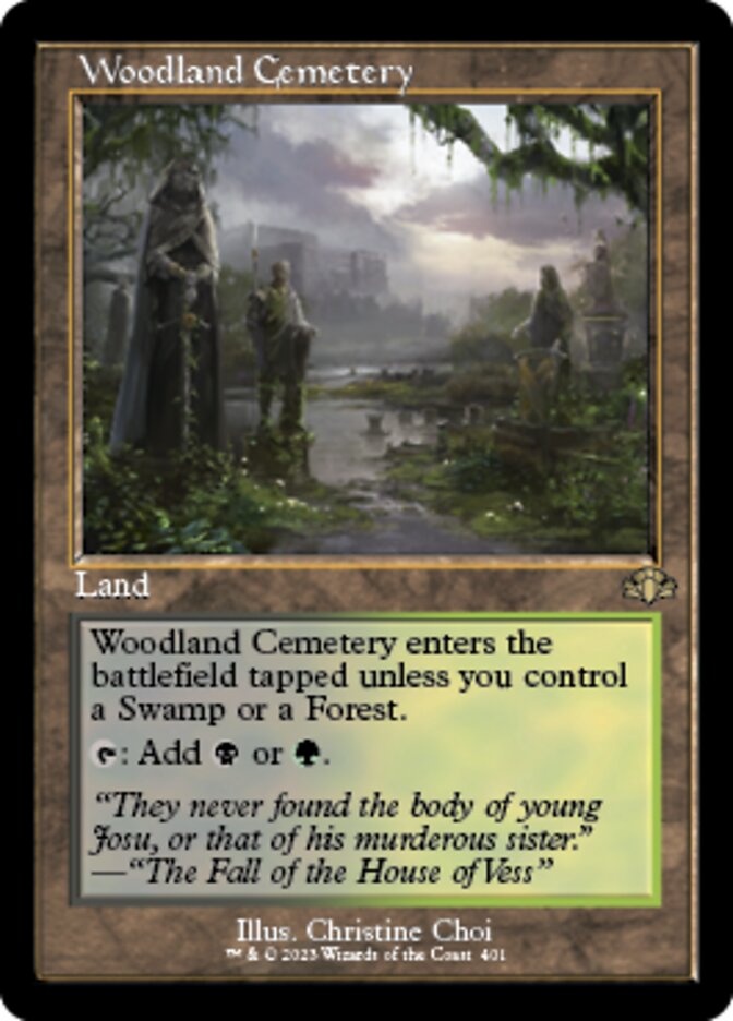 Woodland Cemetery (Retro) [Dominaria Remastered] - Destination Retro