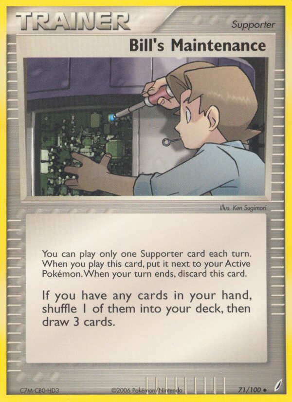 Bill's Maintenance (71/100) [EX: Crystal Guardians] - Destination Retro