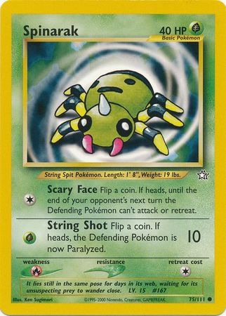 Spinarak (75/111) [Neo Genesis Unlimited] - Destination Retro