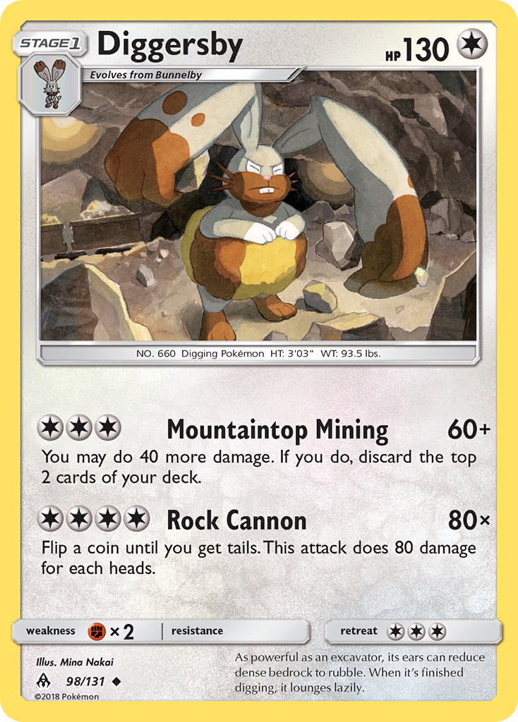 Diggersby (98/131) [Sun & Moon: Forbidden Light] - Destination Retro