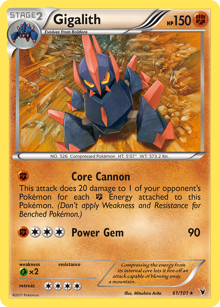 Gigalith (61/101) [Black & White: Noble Victories] - Destination Retro