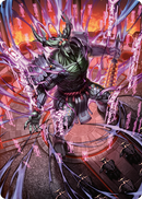 Hidetsugu, Devouring Chaos Art Card [Kamigawa: Neon Dynasty Art Series] - Destination Retro