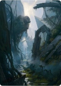 Swamp 2 Art Card [Zendikar Rising Art Series] - Destination Retro