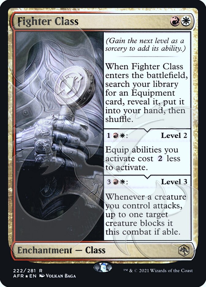 Fighter Class (Ampersand Promo) [Dungeons & Dragons: Adventures in the Forgotten Realms Promos] - Destination Retro