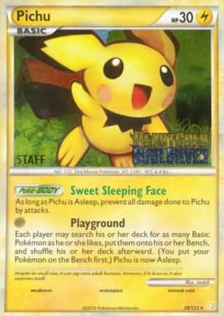 Pichu (Staff Prerelease Promo) (28/123) [Nintendo: Black Star Promos] - Destination Retro