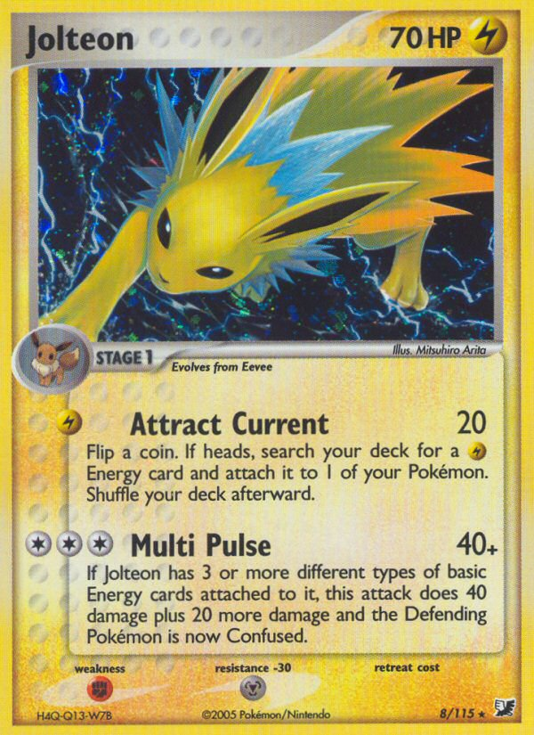 Jolteon (8/115) [EX: Unseen Forces] - Destination Retro
