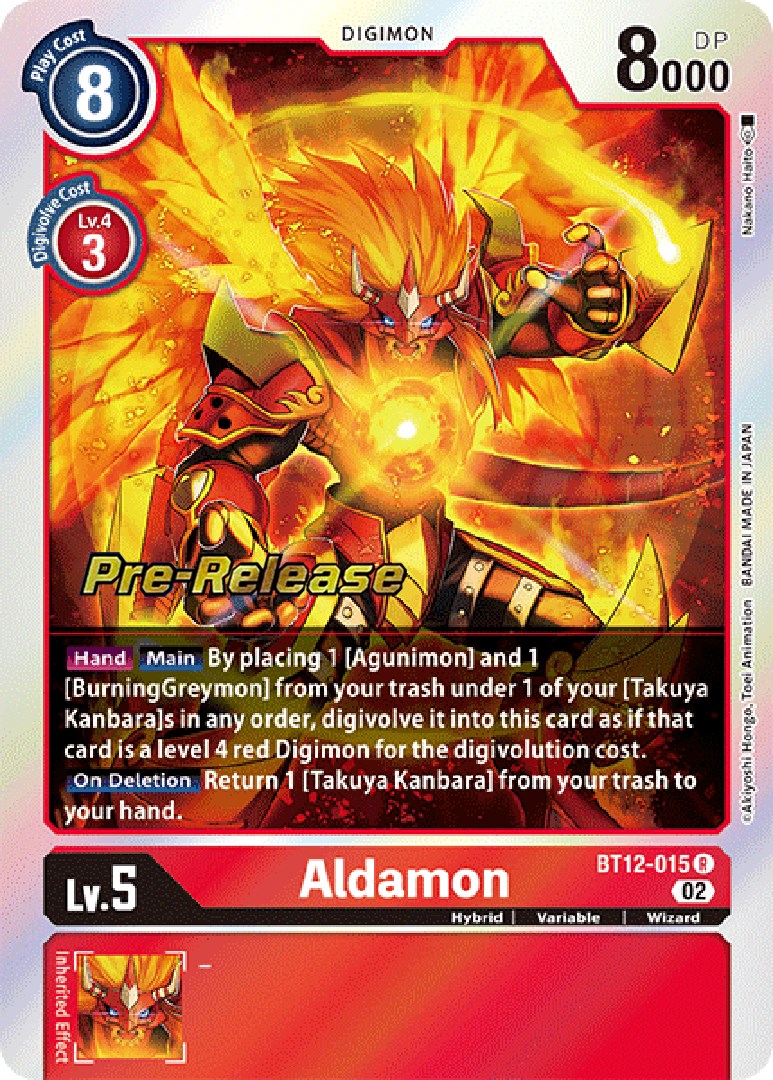Aldamon [BT12-015] [Across Time Pre-Release Cards] - Destination Retro