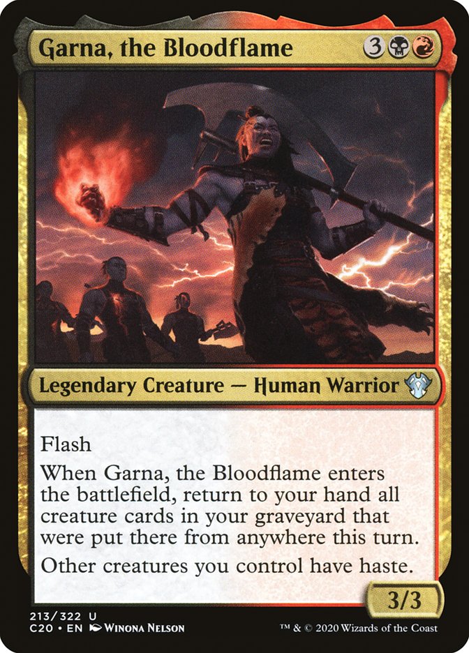 Garna, the Bloodflame [Commander 2020] - Destination Retro