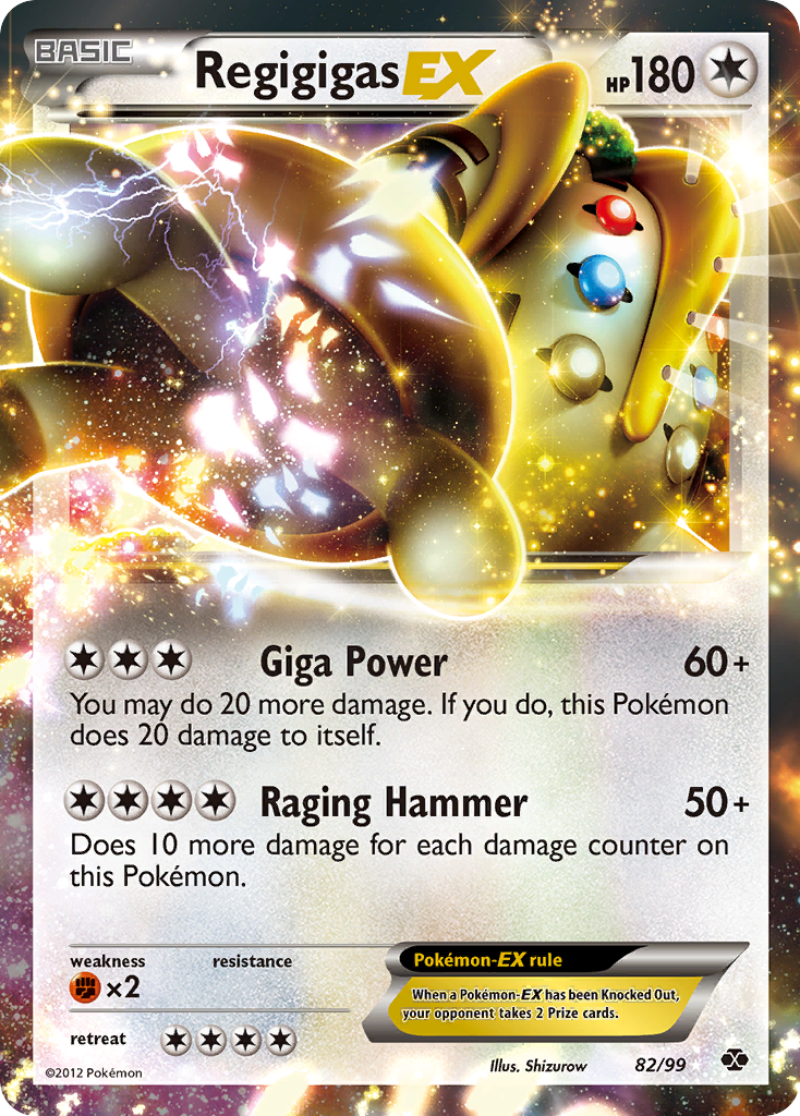 Regigigas EX (82/99) [Black & White: Next Destinies] - Destination Retro