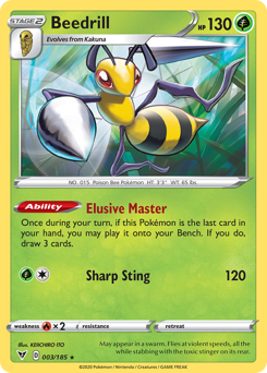 Beedrill (3) [Sword & Shield: Vivid Voltage] - Destination Retro