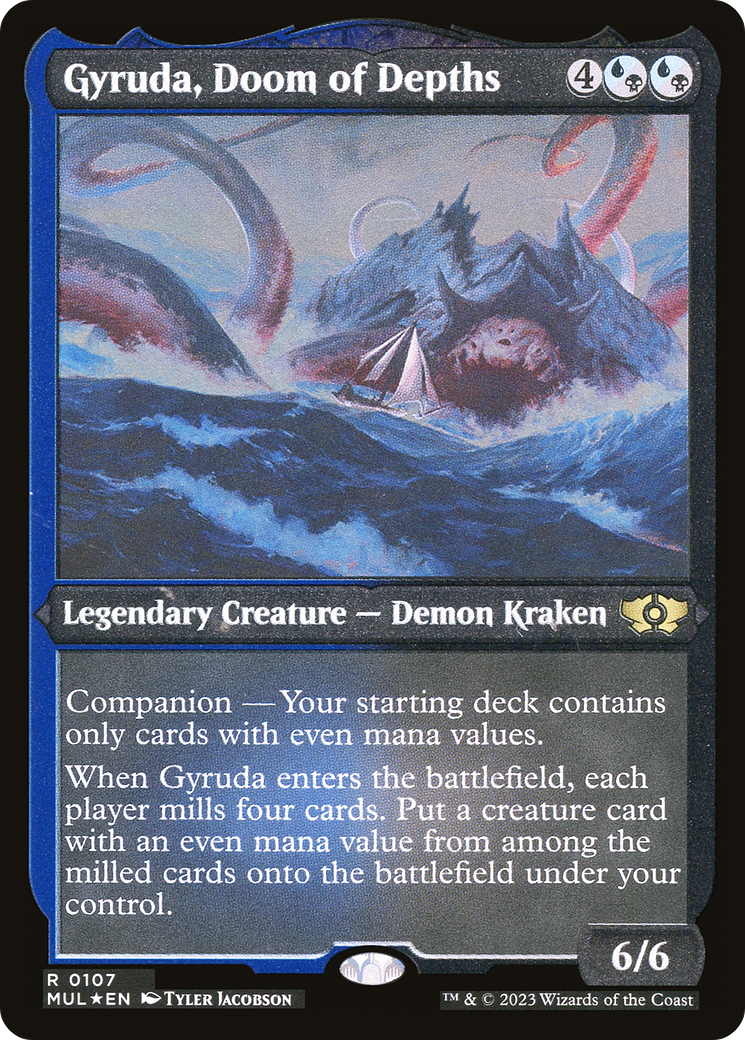 Gyruda, Doom of Depths (Foil Etched) [Multiverse Legends] - Destination Retro