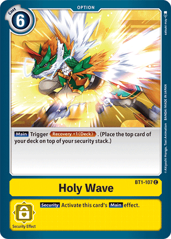 Holy Wave [BT1-107] [Release Special Booster Ver.1.5] - Destination Retro