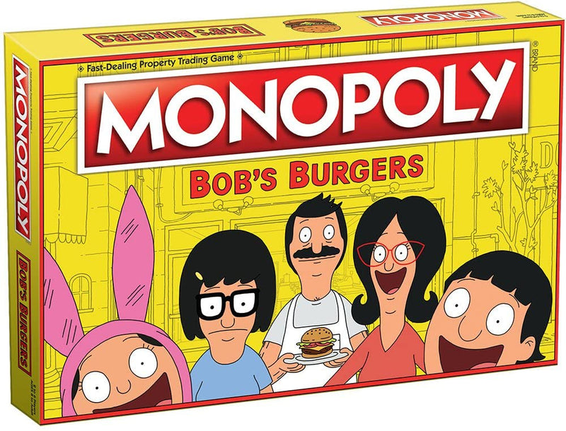 BOARD GAMES - BOB'S BURGERS MONOPOLY - 8+, 2-6 Players - Destination Retro