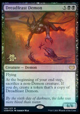 Dreadfeast Demon [Innistrad: Crimson Vow Prerelease Promos] - Destination Retro