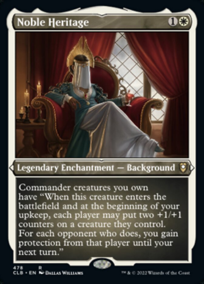 Noble Heritage (Foil Etched) [Commander Legends: Battle for Baldur's Gate] - Destination Retro