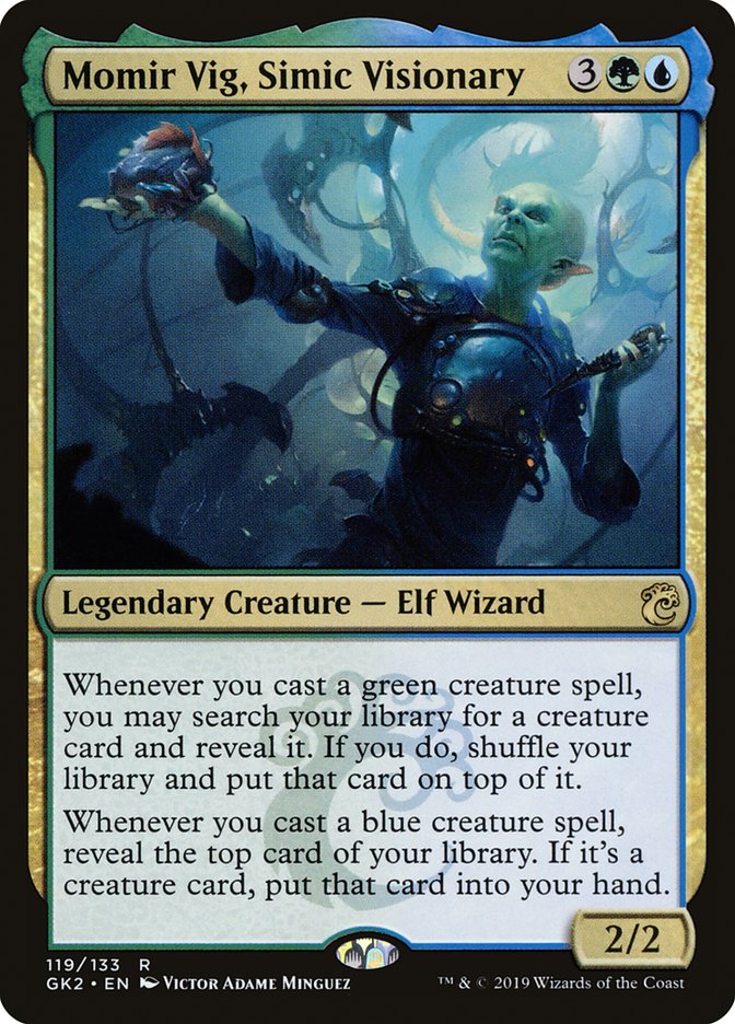 Momir Vig, Simic Visionary [Ravnica Allegiance Guild Kit] - Destination Retro