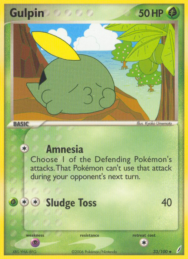 Gulpin (33/100) [EX: Crystal Guardians] - Destination Retro