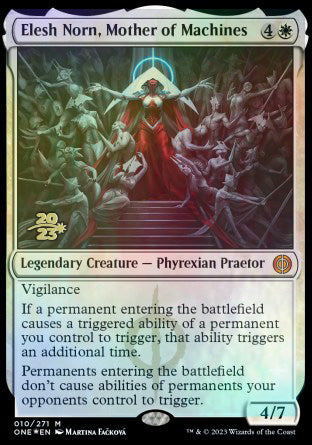Elesh Norn, Mother of Machines [Phyrexia: All Will Be One Prerelease Promos] - Destination Retro
