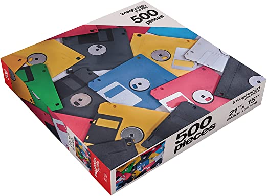 PUZZLES - Imagination Puzzles  - Floppy Disk Frenzy - 500 PIECES - Destination Retro