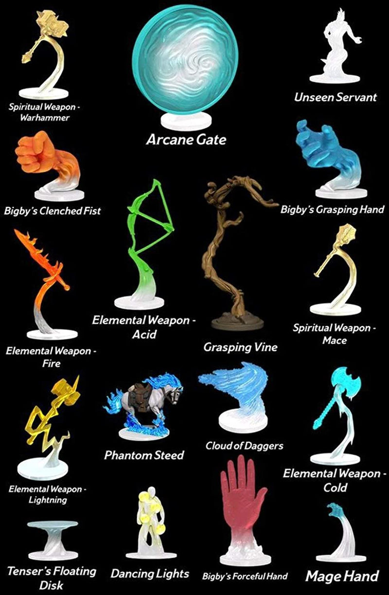 DUNGEONS & DRAGONS - MINIATURE FIGURE - SPELL EFFECTS: ARCANE FURY AND DIVINE MIGHT - Destination Retro