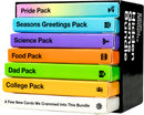 Cards Against Humanity Hidden Gems Bundle • 6 Themed Packs + 10 All-New Cards - Destination Retro