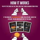 Exploding Kittens Party - A Russian Roulette Card Game, Easy Family-Friendly Party Games - Card Games for Adults, Teens & Kids - 2-10 Players - Destination Retro
